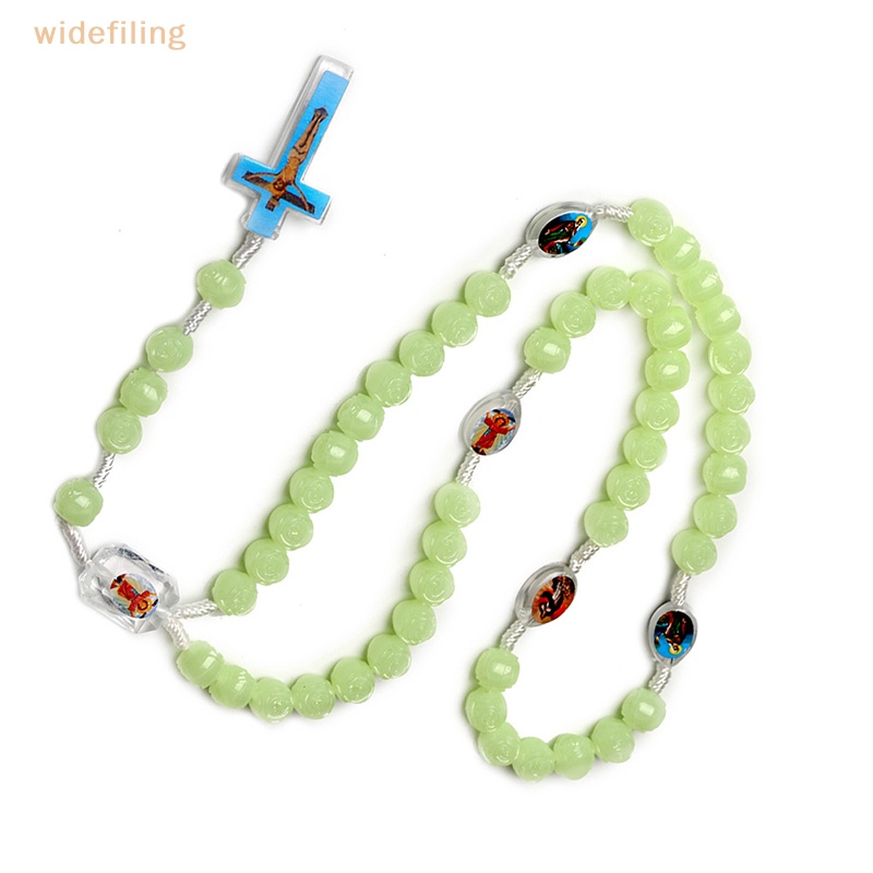 Vòng cổ Mặt Thánh Giá Bằng Rosary Phản Quang Thời Trang Dành Cho Nữ
