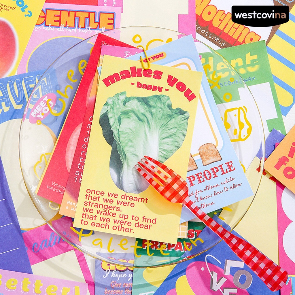 [WSTN]✎Set 90 Tấm Giấy Ghi Chú Họa Tiết Lá Dày Dặn Phong Cách Hàn Quốc