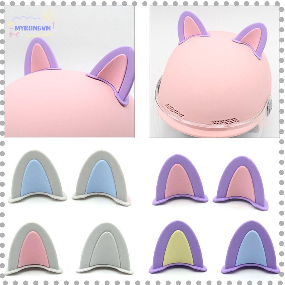 MYRONGVN 2 Miếng Dán Trang Trí Mũ Bảo Hiểm 63 * 55mm