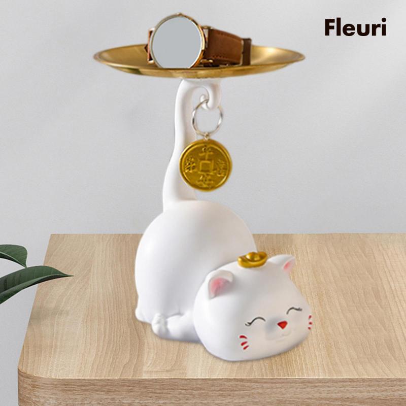 Giá Đỡ Chìa Khóa Hình Mèo Điêu Khắc Độc Đáo Trang Trí Bàn Ăn / Nhà Hàng / Tiệc Cưới