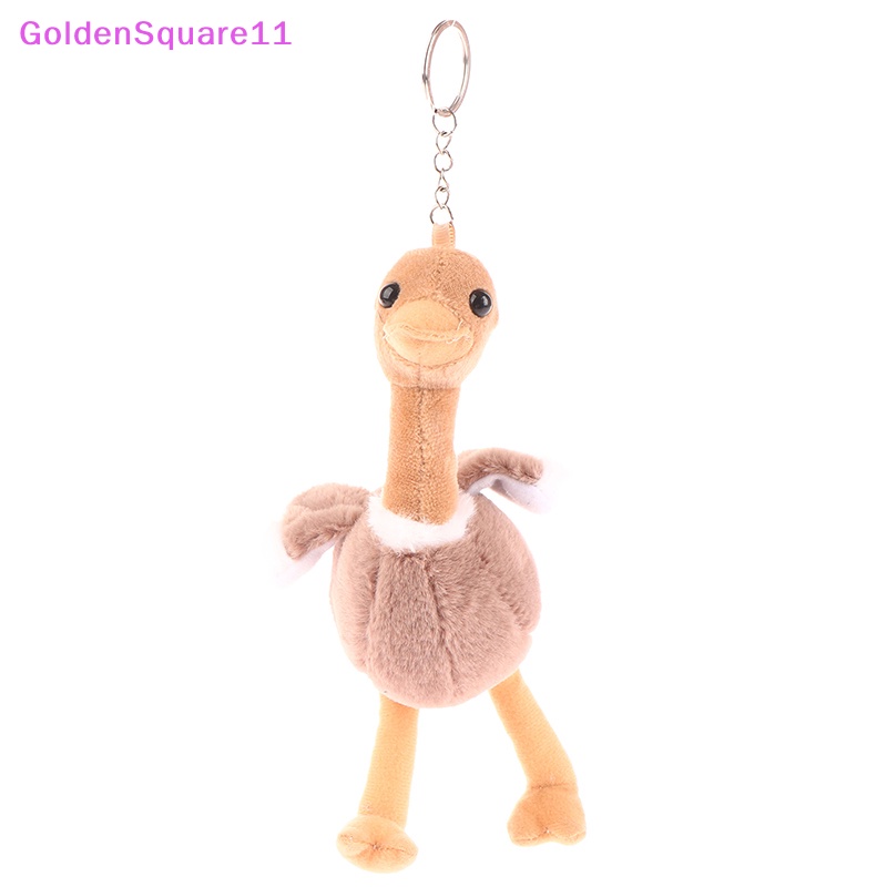 Đồ chơi nhồi bông Hình Đà Điểu Màu Vàng Đáng Yêu Gắn Móc Khóa / Ba Lô / Móc Khóa Trang Trí Xe Hơi