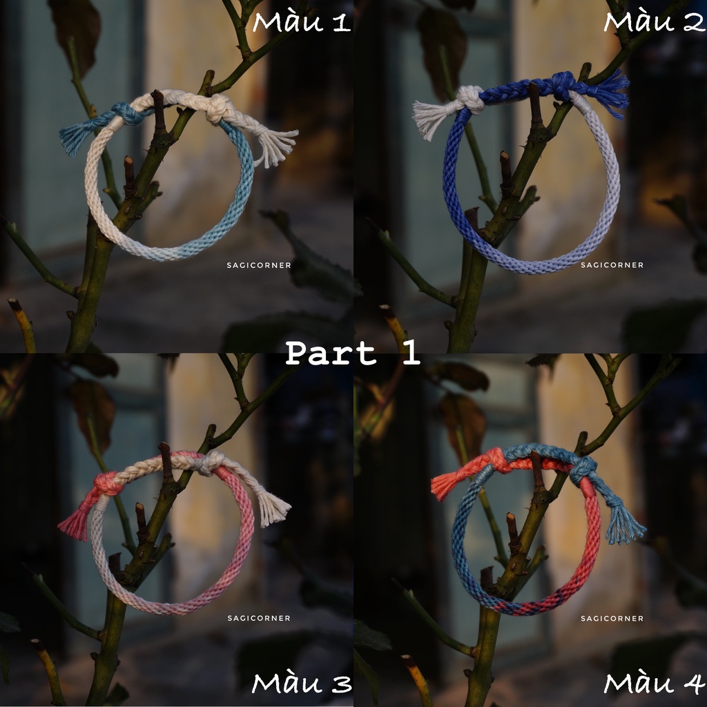 Part 2 - Vòng kumihimo màu ombre handmade
