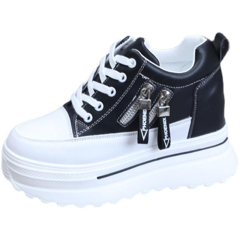 Giày Sneaker muffin Đế Dày Có Khóa Kéo Bên Trong Dễ Phối Đồ Cho Nữ 2023