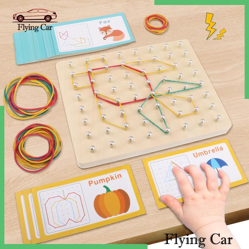 Bộ Đồ Chơi Hình Học Bằng Gỗ Theo Phương Pháp Montessori Cho Trẻ Em