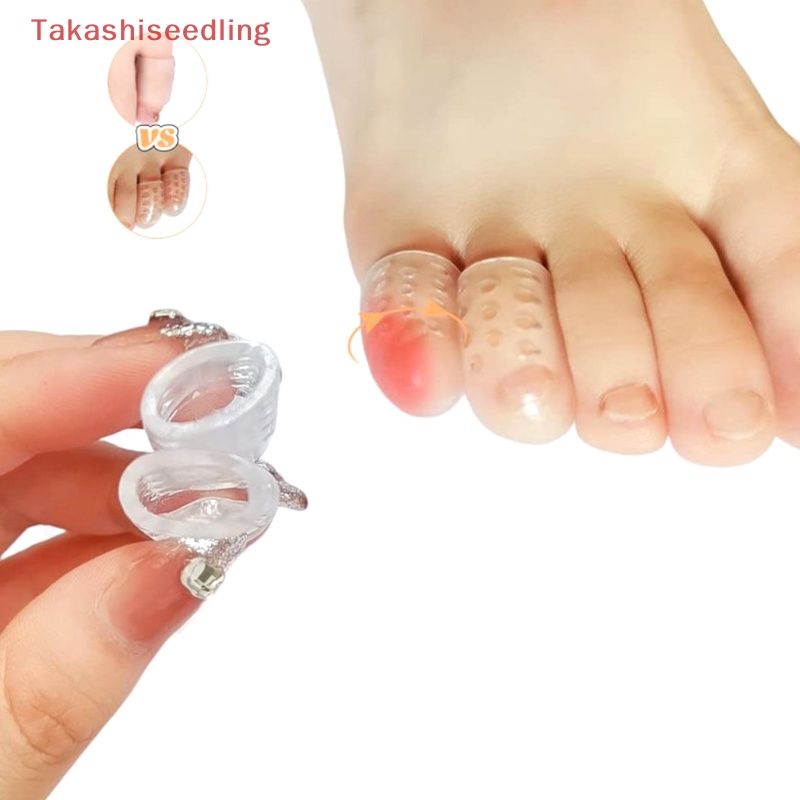 Set 10 Đệm Tách Ngón Chân Bằng Silicon Mềm Thoáng Khí Chống Ma Sát Bảo Vệ Ngón Chân