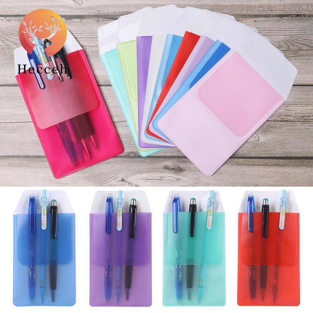 HECCEH Set 3 Túi Đựng Bút Nhiều Màu Sắc Ốp