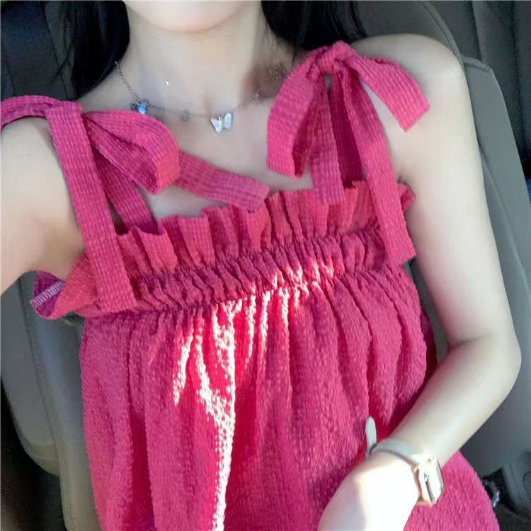 Ielgy Áo Ống Thiết Kế Ren Tai Gỗ Kiểu Pháp Ngọt Ngào Và Ngọt Ngào Cho Nữ