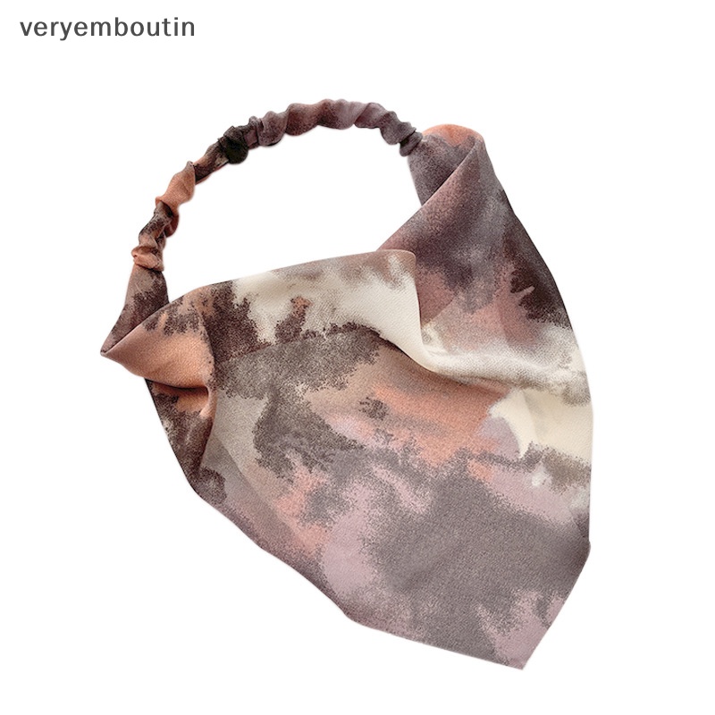 Khăn Bandana Hình Tam Giác Nhuộm Màu Đơn Giản Thời Trang Mùa Hè Cho Nữ