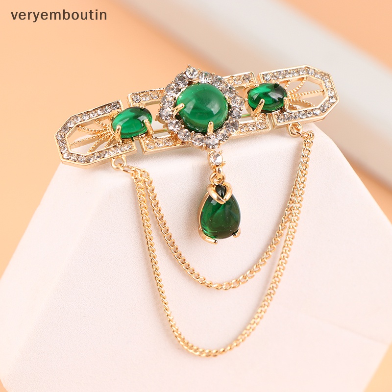 Ghim Cài Áo Chuỗi Tua Rua Đính Đá Thời Trang Chất Lượng Cao Cho Nữ