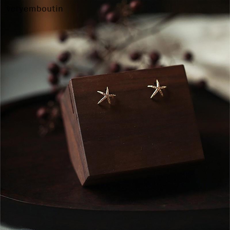 1 Đôi Bông Tai Bằng Đồng Đính Đá Zircon Ngôi Sao Biển Thời Trang Hàn Quốc Dành Cho Nữ