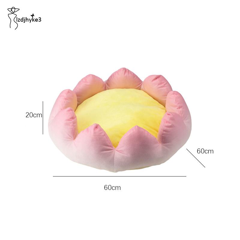 Giường Ngủ Hình Hoa Sen Chống Trượt Thoải Mái Giữ Ấm Mùa Hè Cho Thú Cưng