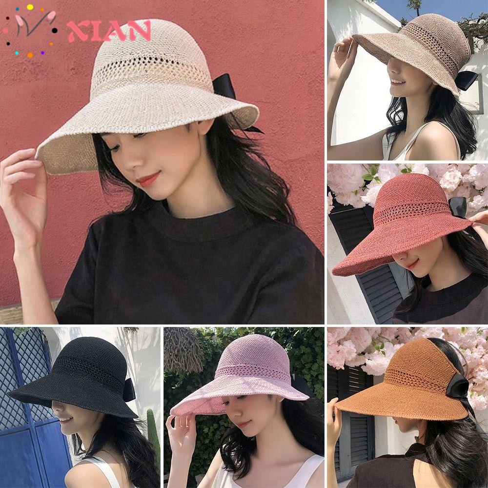 XIANTIN Mũ Rộng Vành Chống Tia UV Thời Trang Đi Biển Cho Nữ