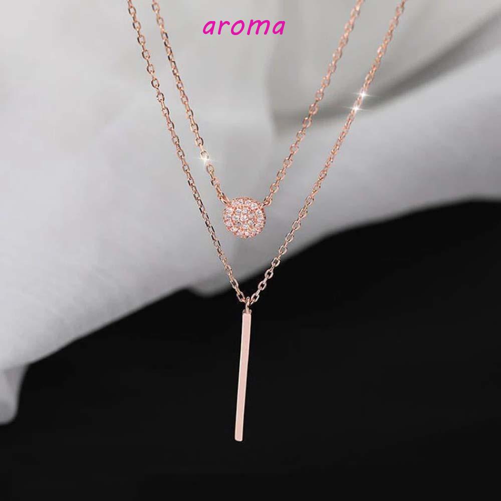 AROMA Vòng cổ Hai Lớp Thanh Lịch Thời Trang Dành Cho Nữ