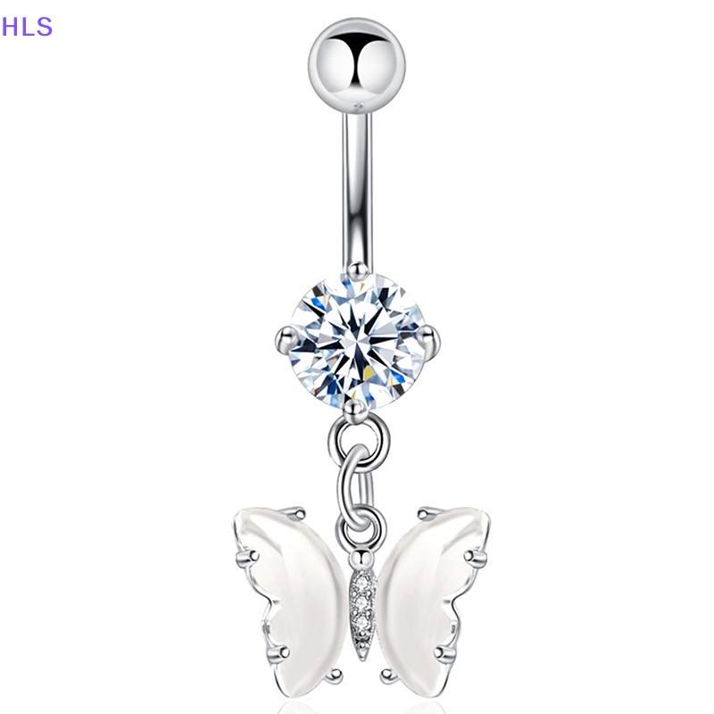 Khuyên Rốn Hình Bướm Đính Đá Zircon Thời Trang Cho Nữ