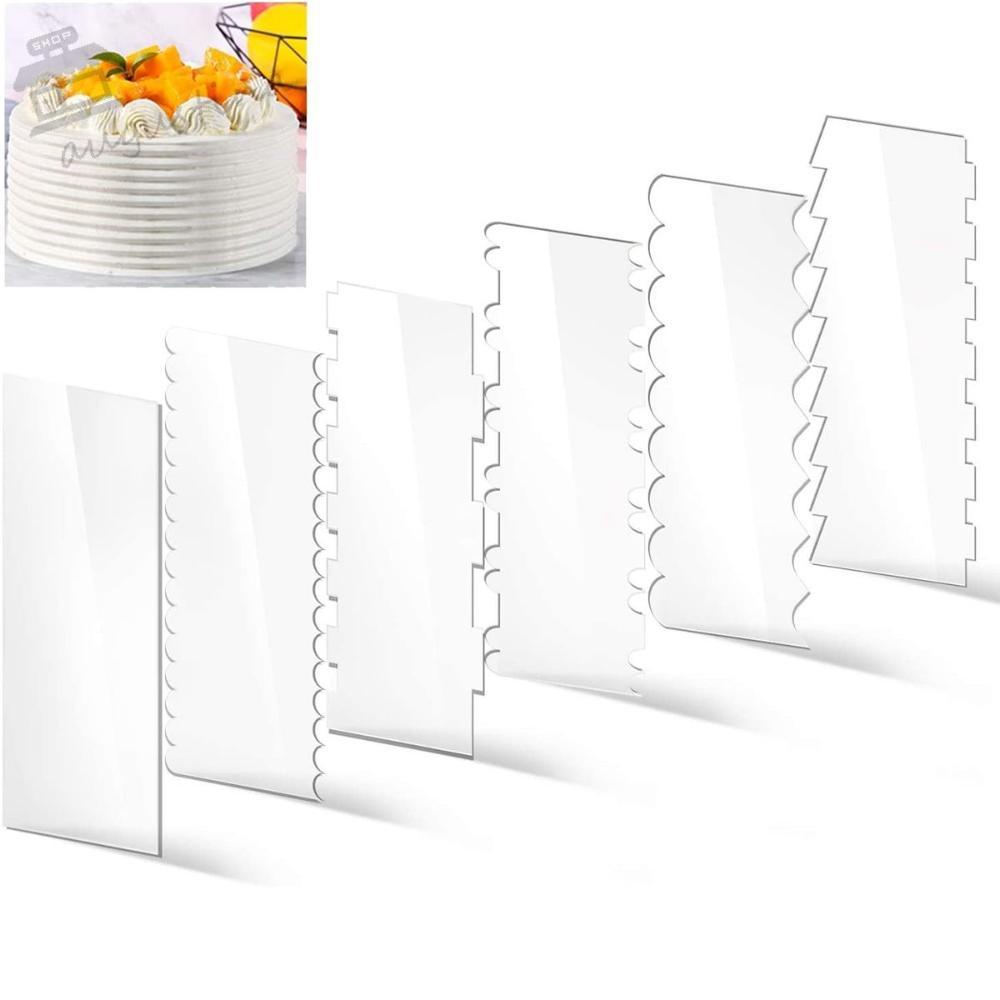 AUGUSTINA Dụng Cụ Làm Phẳng Mặt Bánh Kem Trong Suốt