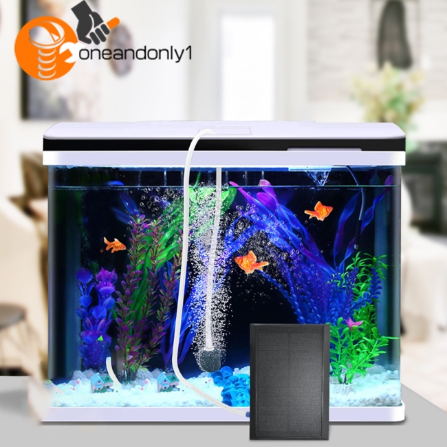 Máy Bơm Oxy Cho Bể Cá Dùng Năng Lượng Mặt Trời Có Thể Sạc Lại Tiện Dụng