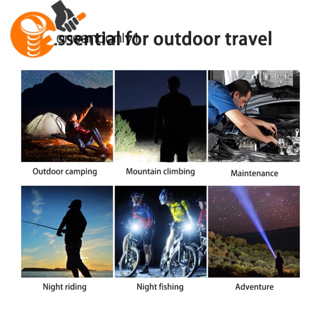 Đèn Pin Led X71 P50 3000 Lumens Sạc Usb Tiện Dụng