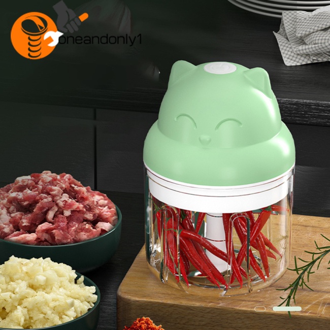 Máy Nghiền Tỏi Không Dây Mini 250ml Tiện Dụng Cho Nhà Bếp