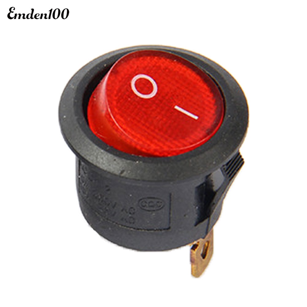 Công Tắc Tròn Cho Đèn Tín Hiệu 12V DC 20A 20mm