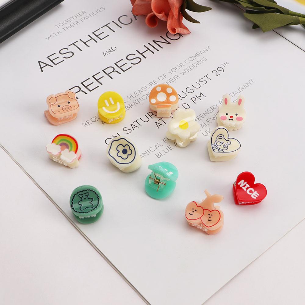 EXPEN Kẹp Tóc Càng Cua Mini Bằng Acrylic Hình Quả Cherry Thời Trang Hàn Quốc Cho Bé Gái