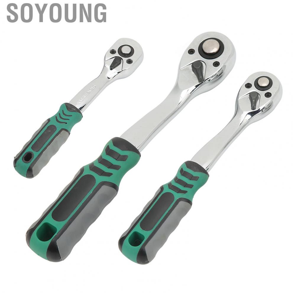 Soyoung Ratchet Wrench Shock Resistant Spanner Professional High Strength Heavy Duty for Auto