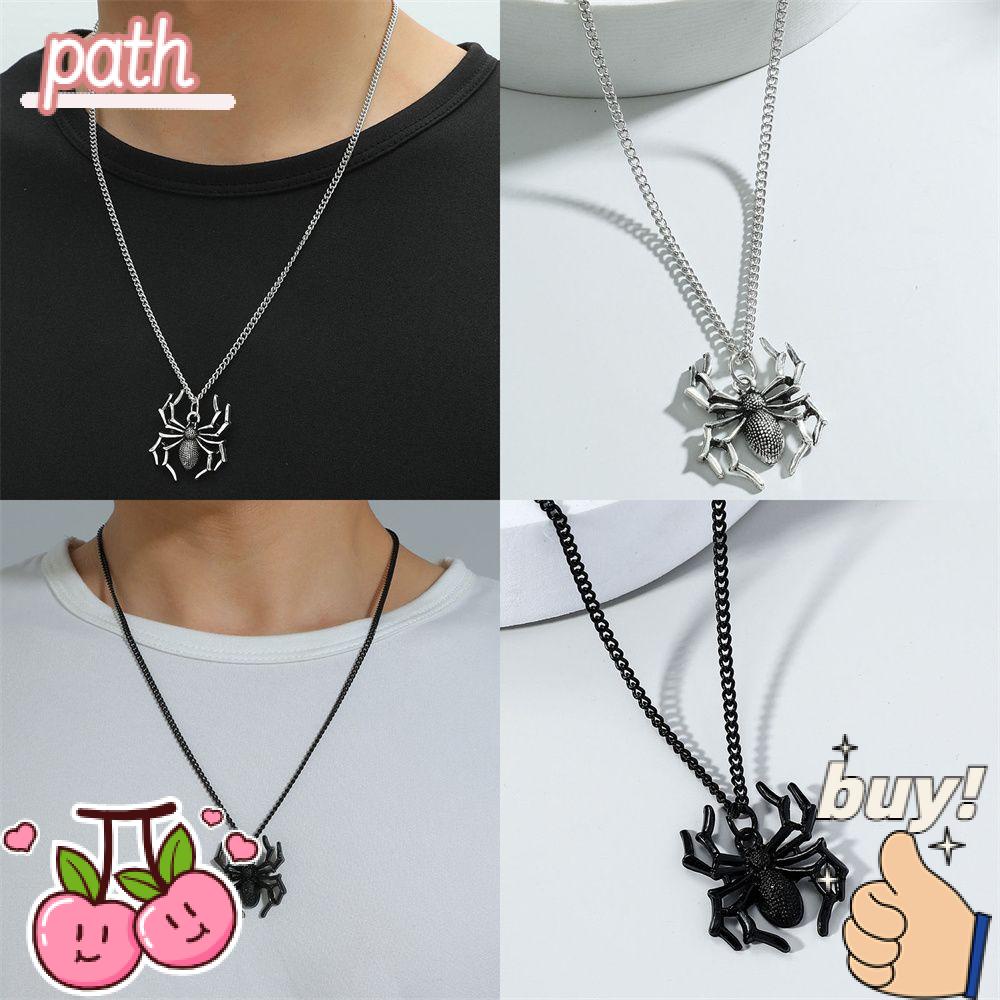 PATH Vòng cổ Mặt Nhện Không Phai Màu Phong Cách Punk Rock