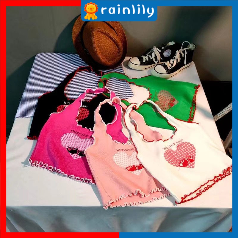 Áo Hai Dây Mỏng In Họa Tiết Thời Trang Mùa Hè 2023 Dành Cho Bé Gái