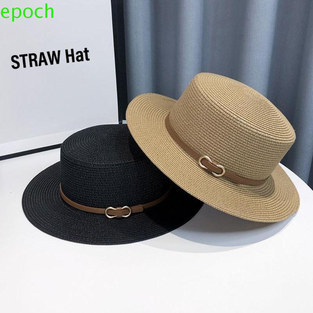 EPOCH Mũ Cói Rộng Vành Chống Nắng Thiết Kế Đơn Giản Ngọt Ngào Cho Nữ