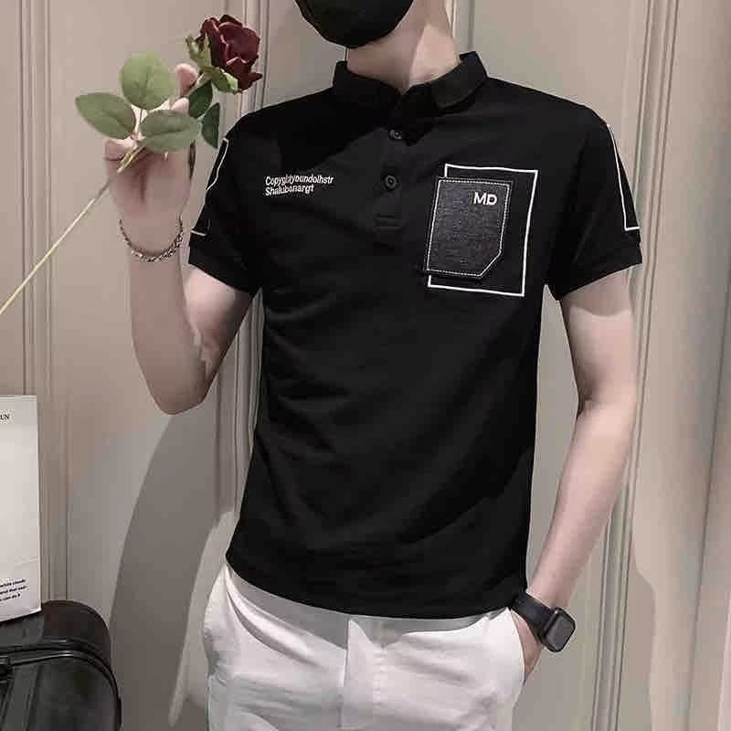 Áo Thun Polo Tay Ngắn Màu Trơn Đơn Giản Thời Trang Mùa Hè Cho Nam