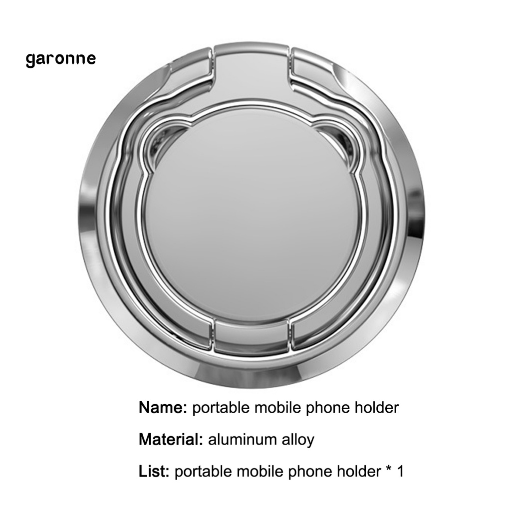 Giá Đỡ Điện Thoại Dạng Nhẫn Hình Gấu Dễ Thương Có Thể Gập Lại