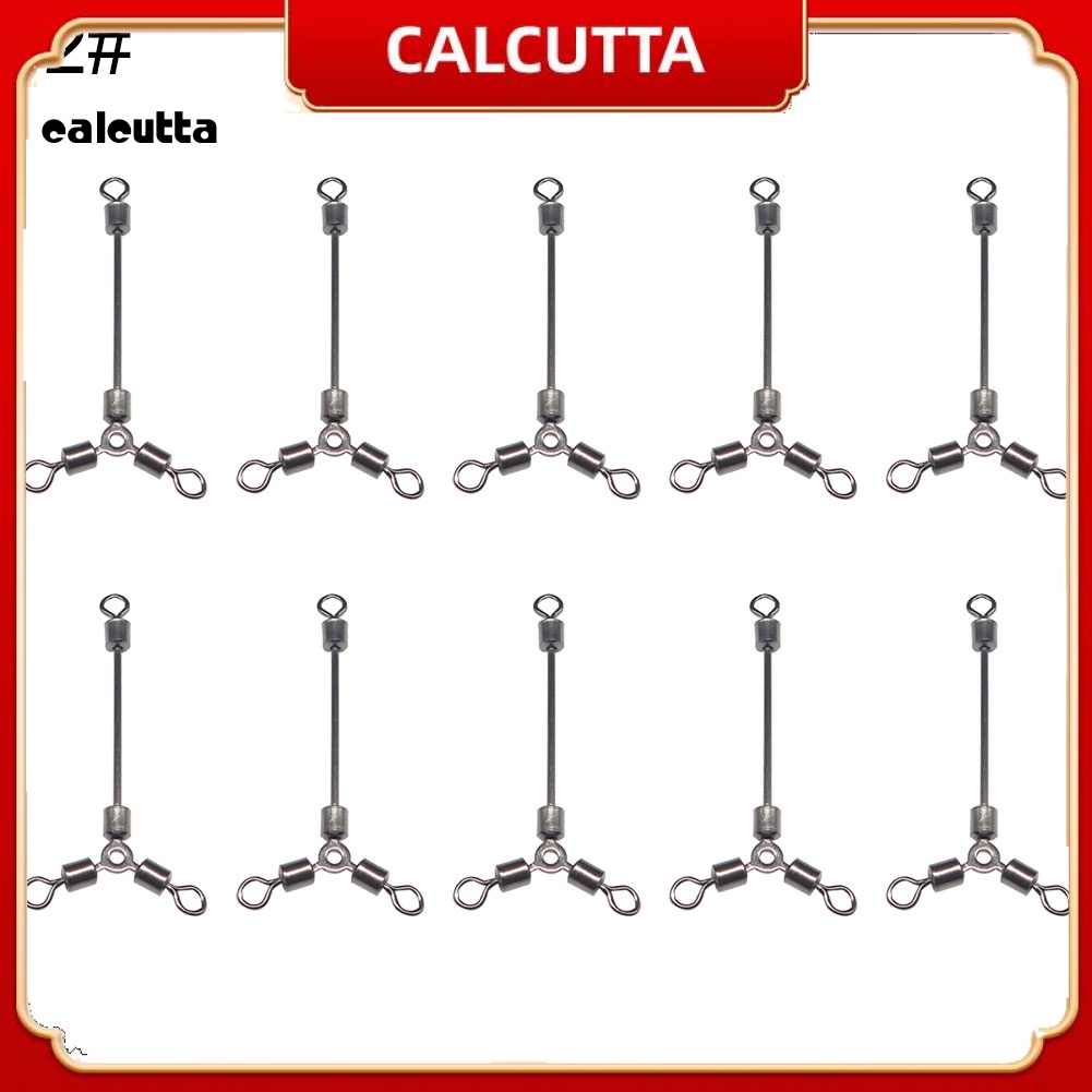 Set 10 Đầu Nối 3 Chiều Bằng Thép Không Gỉ Chuyên Dụng Cho Câu Cá