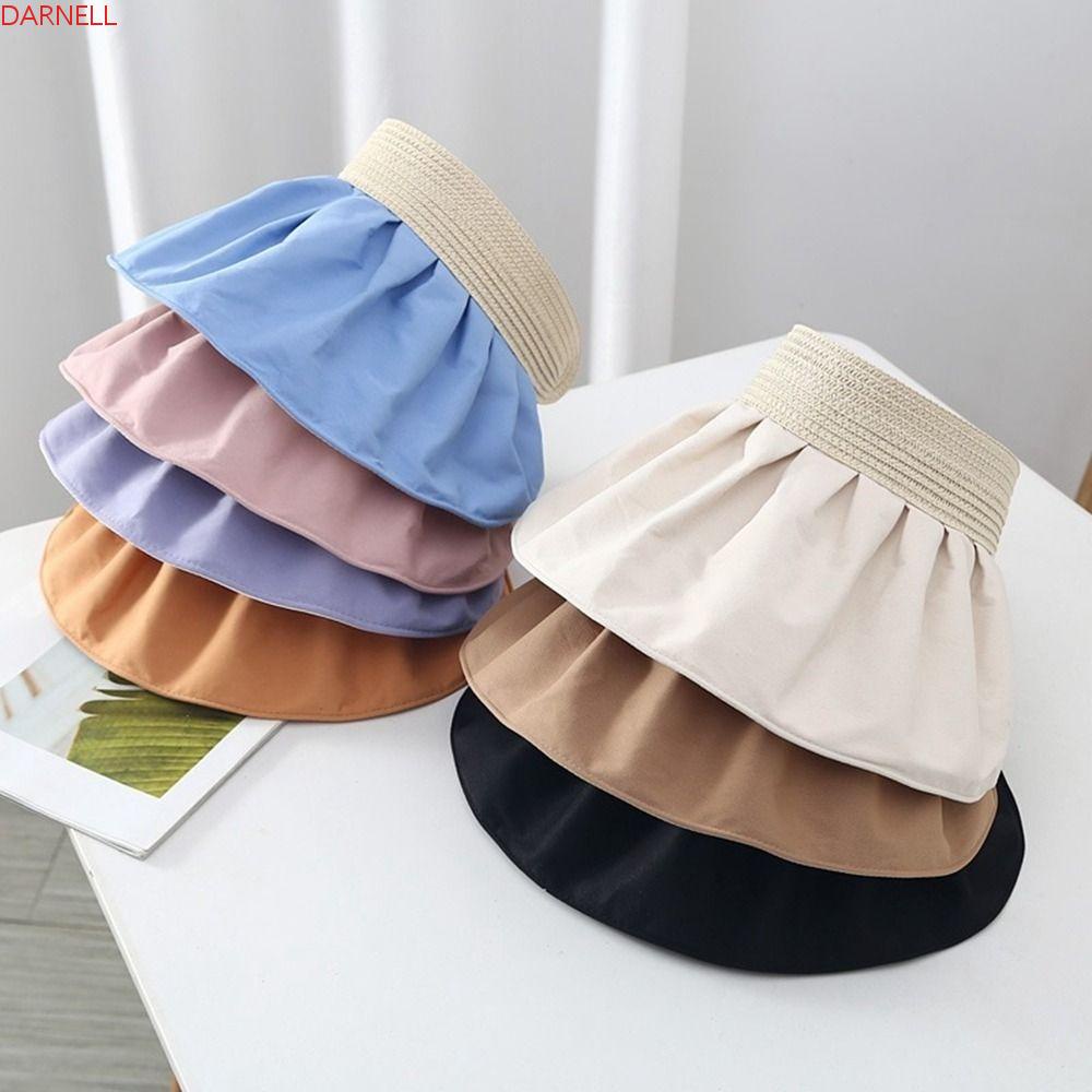 DARNELL Mũ Lưỡi Trai Thể Thao Chống Tia UV Phong Cách Hàn Quốc Thời Trang Mùa Hè Cho Nữ