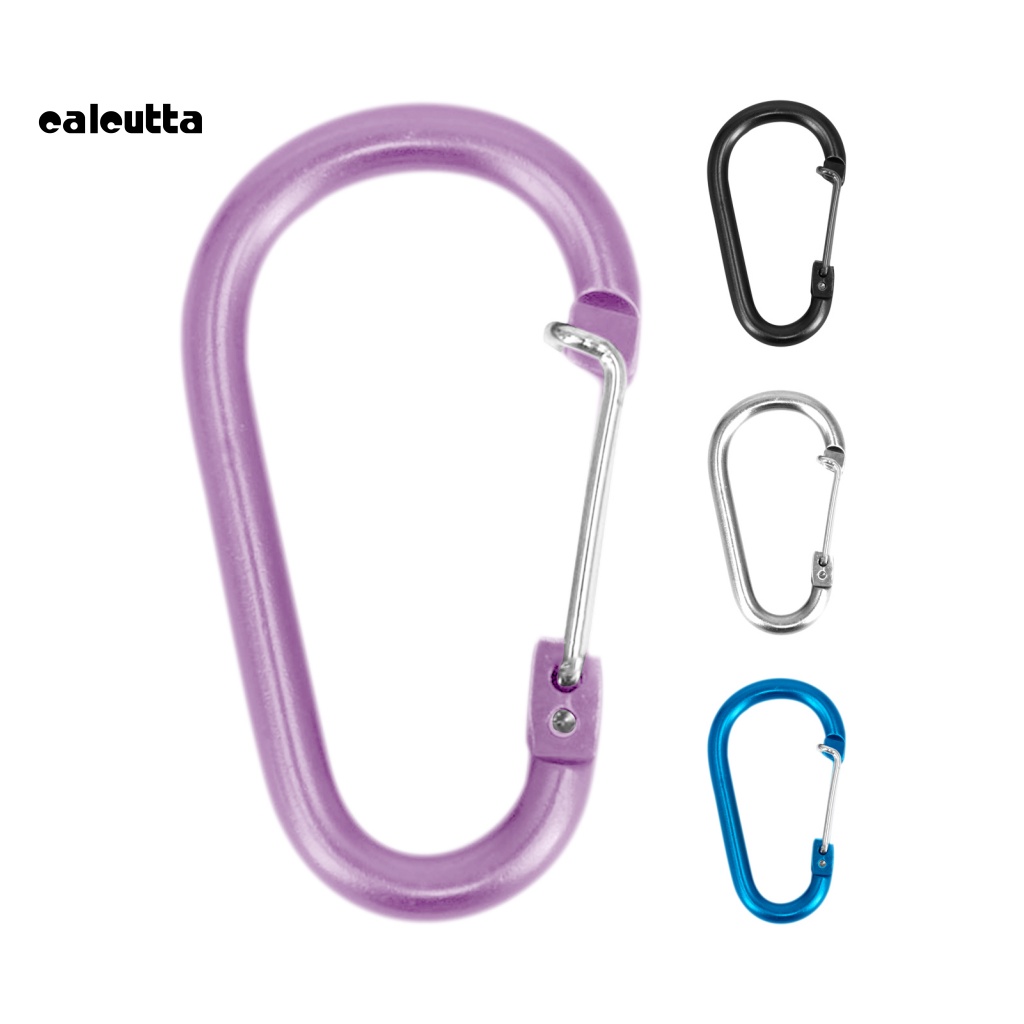 Bộ 3 Móc Khóa Chữ D Bằng Hợp Kim Nhôm Chống Thấm Nước Tiện Dụng Mang Theo Du Lịch Cắm Trại