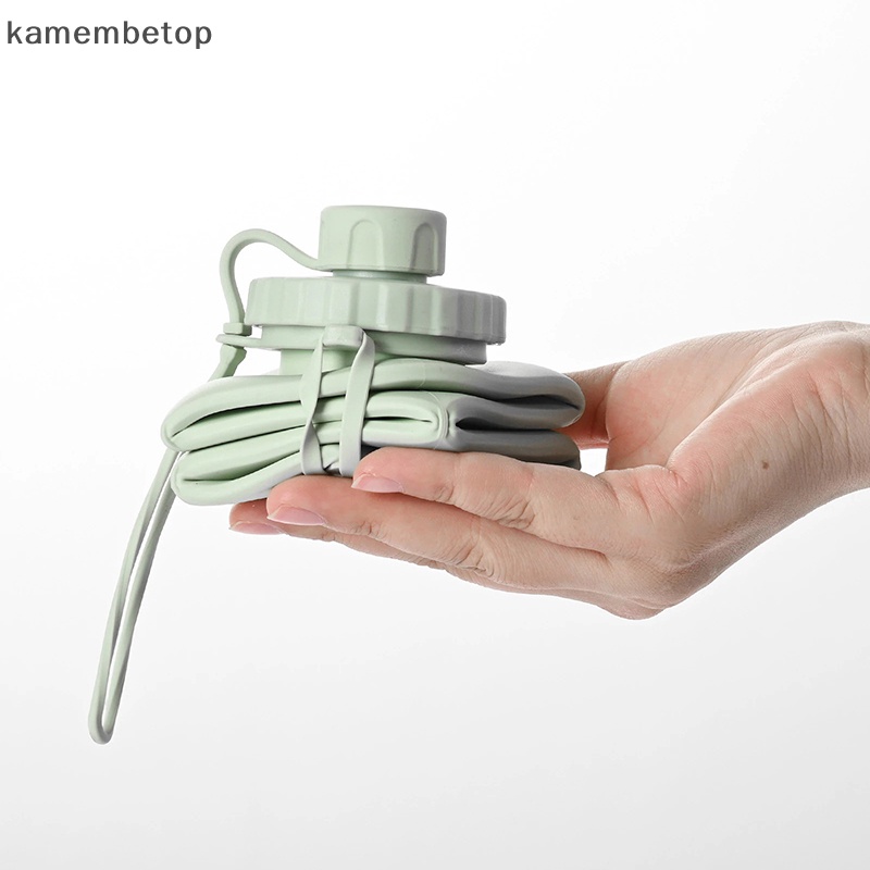 Bình Nước Silicone 600ml Có Thể Gấp Gọn Tiện Dụng