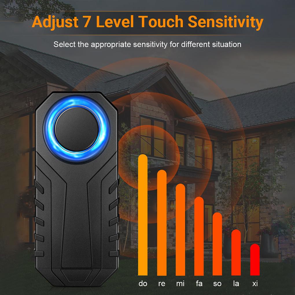 Chuông Báo Động Chống Trộm Màu Đen Dễ Dàng Cài Đặt Bảo Vệ Cho Xe Máy Xe Hơi