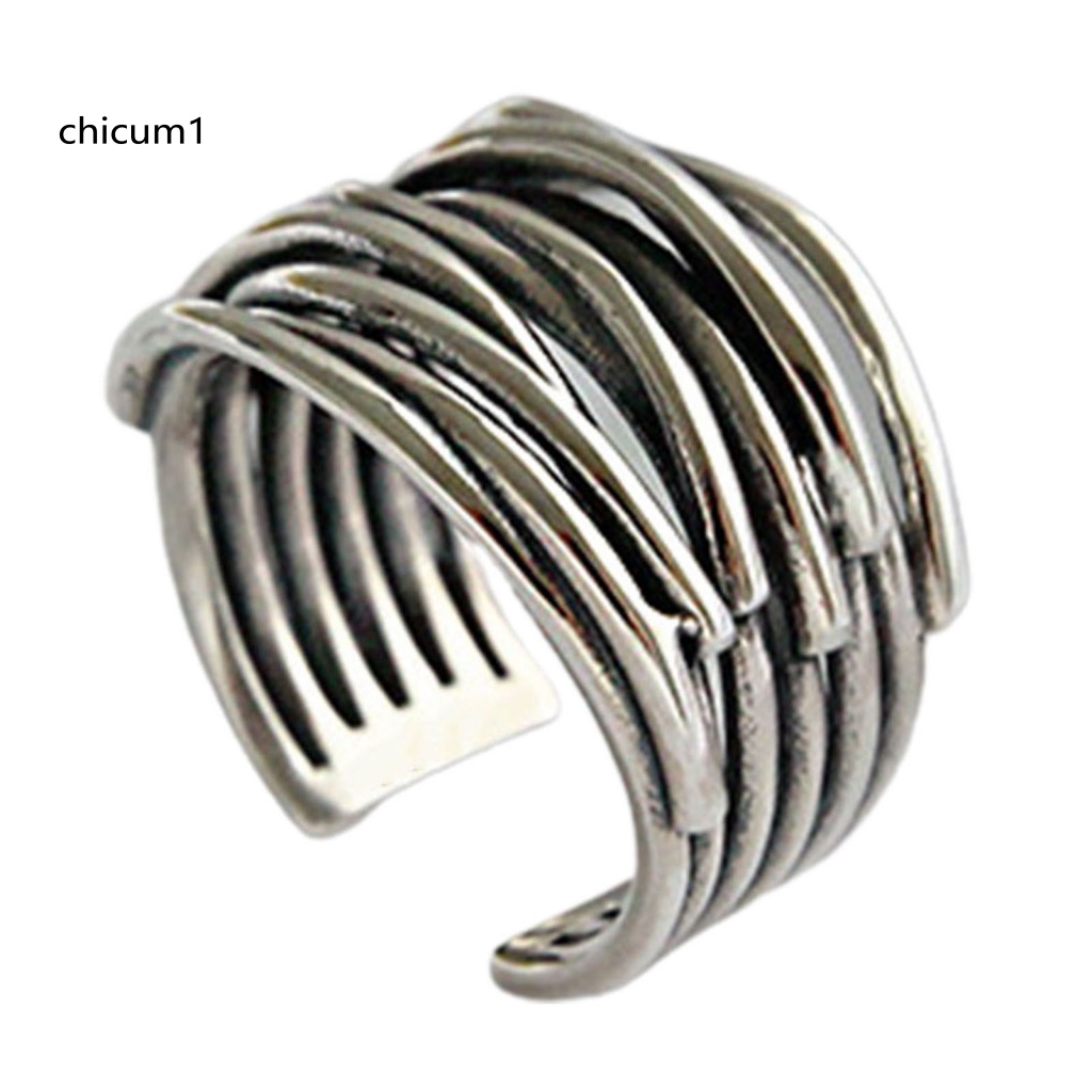 Nhẫn Hợp Kim Nhiều Lớp Màu Sắc Phong Cách Vintage Dành Cho Nữ