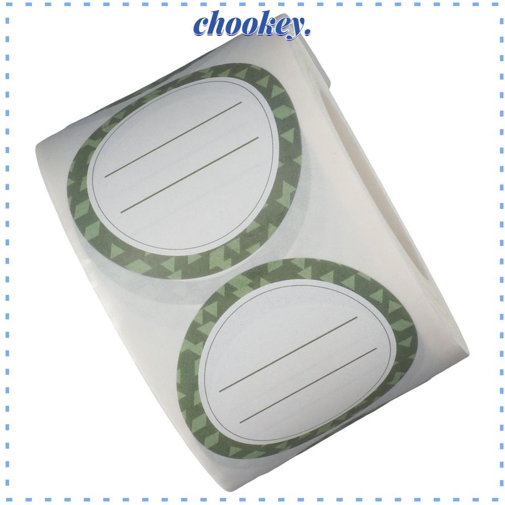 CHOOKEY 1 Cuộn 500 Miếng Dán Hình Tròn 2 Trong Một