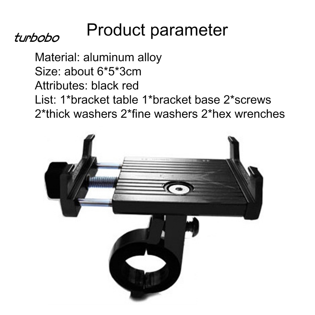 Giá Đỡ Điện Thoại Bằng Hợp Kim Nhôm Chống Sốc Thông Dụng Cho Xe Đạp