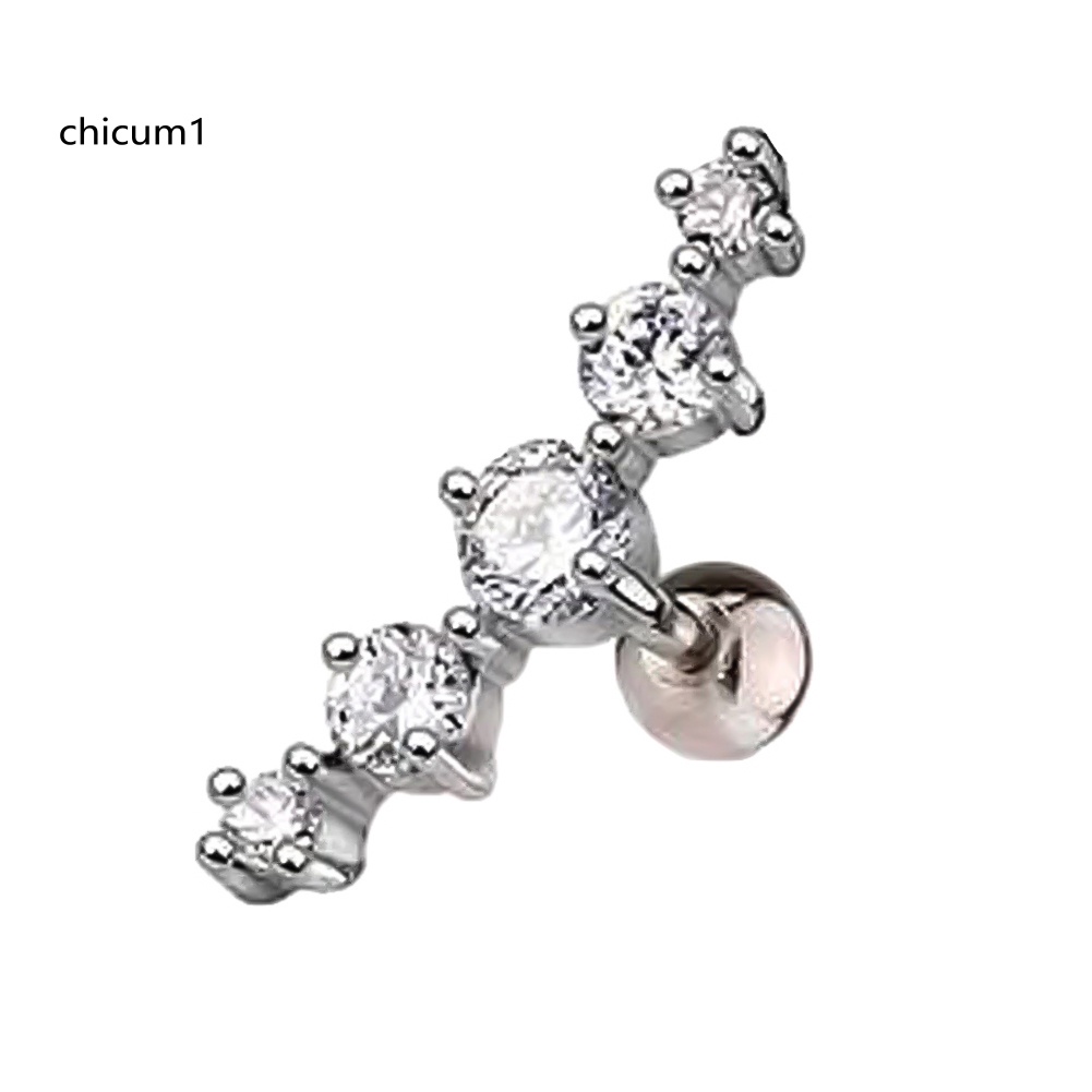 1 Khuyên Vành Tai Đính Đá Thời Trang