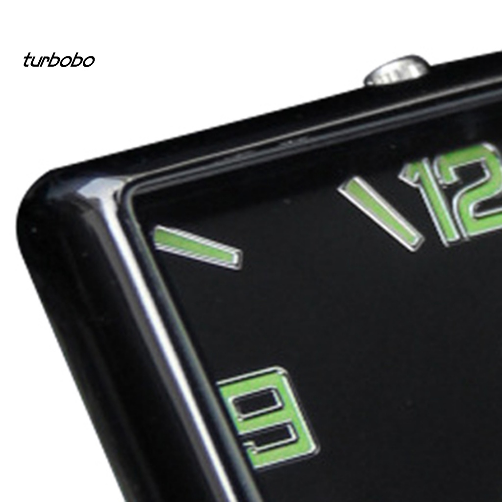 Turbobo Đồng Hồ Kỹ Thuật Số Mini Dạ Quang Hình Chữ Nhật / Nhiệt Độ Cao / Thấp Dùng Trang Trí Bảng Điều Khiển Xe Hơi Automo