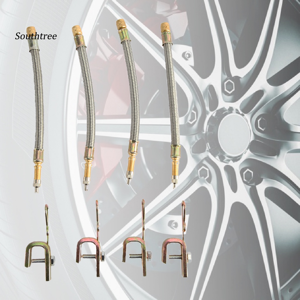 Bộ 4 Ống Nối Dài Van Xe Hơi LBWS-293 Bằng Đồng Thau Chuyên Nghiệp