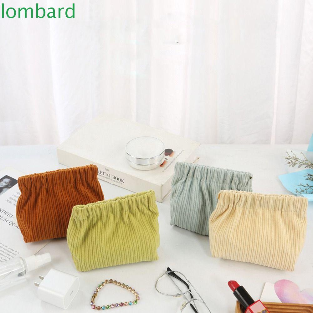 LOMBARD Túi Đựng Thẻ / Dây Chuyền / Bông Tai Cỡ Lớn Màu Trơn Thời Trang Mùa Xuân Xinh Xắn Cho Nữ