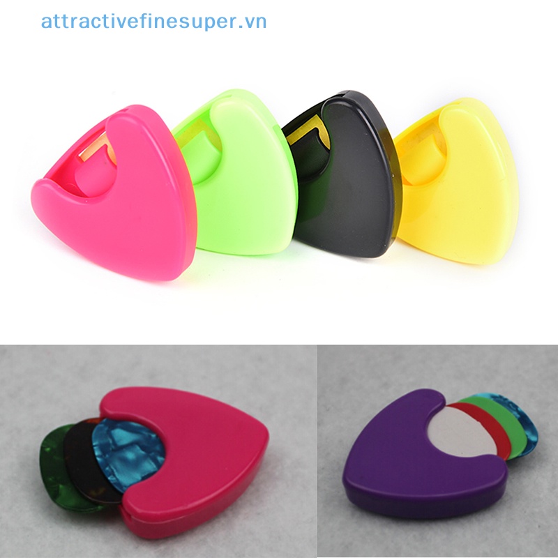 Afs 1 Hộp Nhựa Đựng Miếng Gảy Đàn Guitar Hình Tam Giác