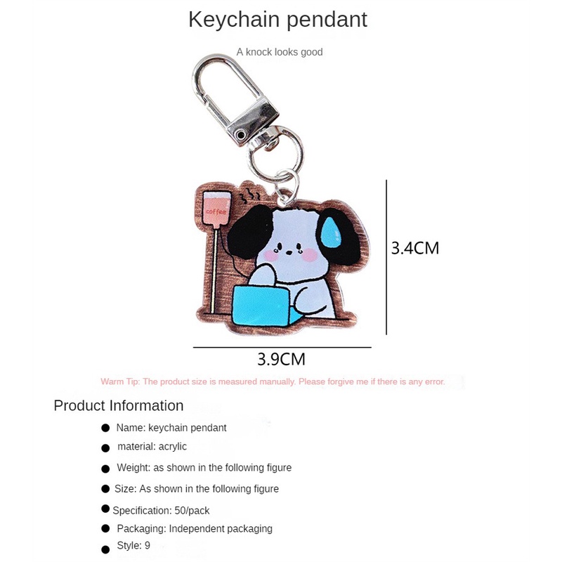 Hoạt Hình Dễ Thương Chó Móc Khóa Chữa Động Vật Móc Chìa Khóa Sáng Tạo Mèo Mặt Dây Chuyền Cho Xe Ô Tô Móc Khóa Túi Ví Phụ Kiện Tự Làm Quà Tặng Truing1