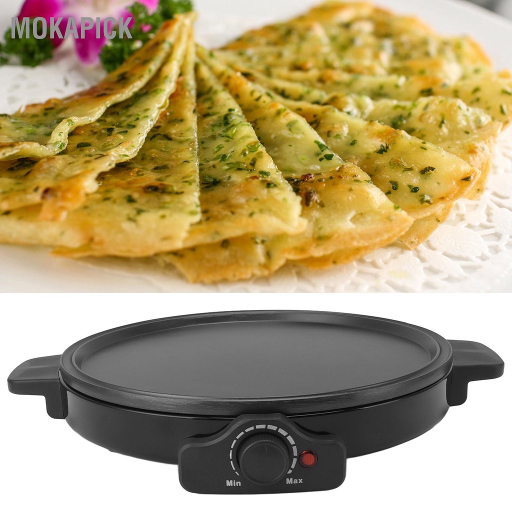 Mokapick Máy Làm Bánh Crepe Điện 2000W  Điều Chỉnh Nhiệt Độ Chính Xác Có Thể Nướng Kếp Cho Bữa Nửa Buổi Hoàn Hảo Blintzes Trứng Tortilla Thịt Xông Khói Phích Cắm Châu Âu 220V