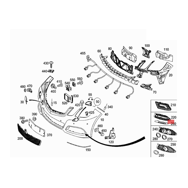 Vỏ Bọc Đèn Sương Mù Phía Trước Bằng Chrome Thay Thế Cho Xe Hơi L + R 2128852174 2128852274 Khung Viền Trang Trí Đèn Xe Hơi Mercedes-Benz W212 AMG 2010-2013