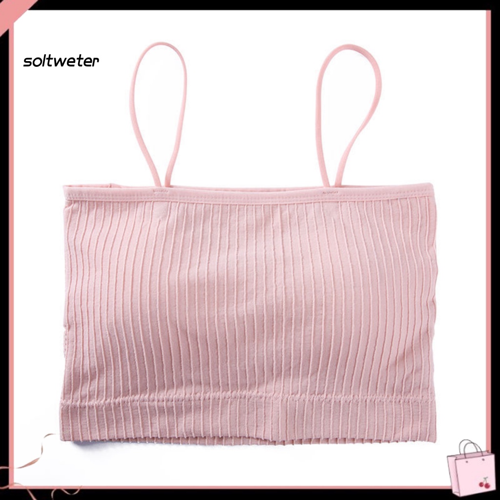 Áo Lót Ống Hai Dây Có Mút Đệm Quyến Rũ Dành Cho Nữ