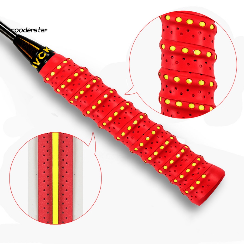 Vỏ Bọc Tay Cầm Vợt Tennis Chống Trượt Màu Sắc Tươi Sáng