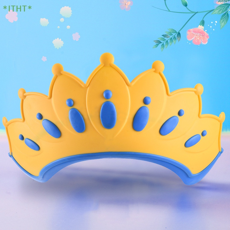 Mũ Chắn Nước Gội Đầu Bảo Vệ Tai Họa Tiết Hoạt Hình Có Thể Điều Chỉnh Kích Cỡ Cho Bé Mới