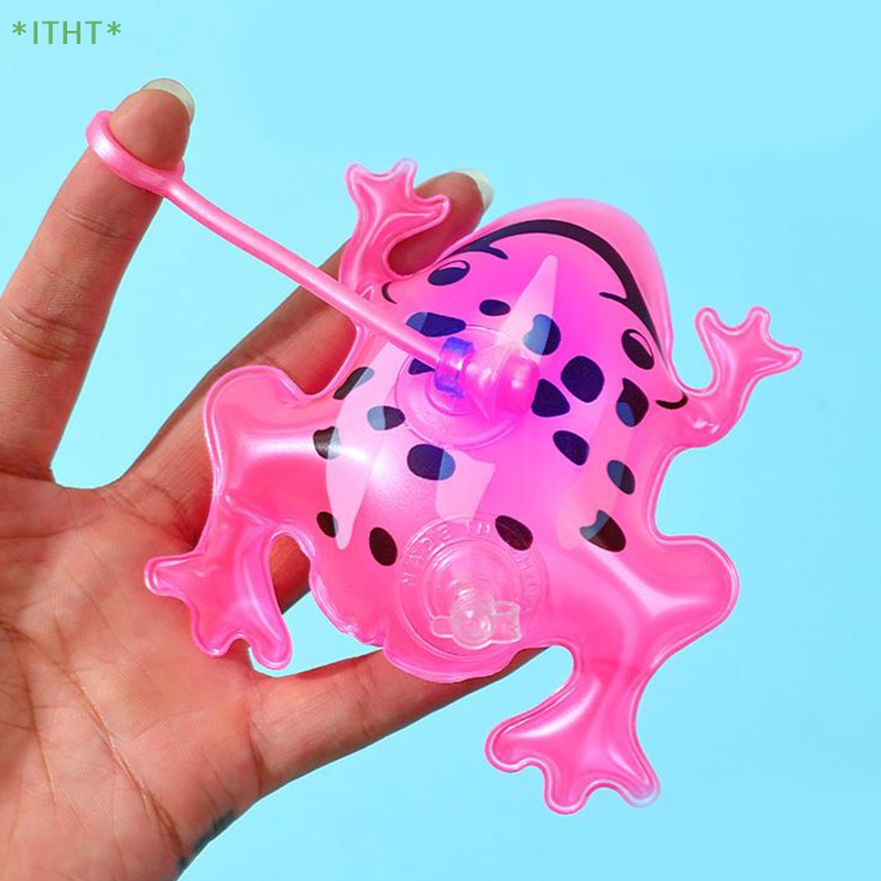 1 Bong Bóng Bơm Hơi Hình Ếch 11 / 20cm Vui Nhộn Cho Bé Mới
